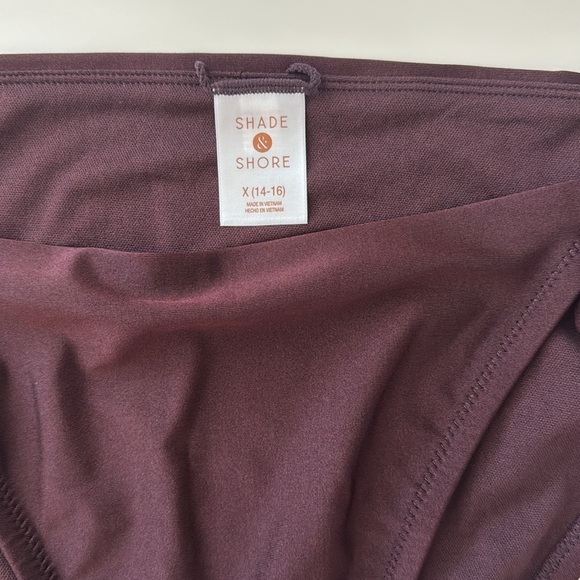 Shade & Shore Low Rise High Leg Cheeky Bikini Bottom. Size X (14-16) - Picture 2 of 5